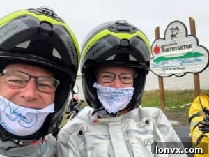 Bruce Johnson and his daughter Holly on their Motorcycle for Miracles ride