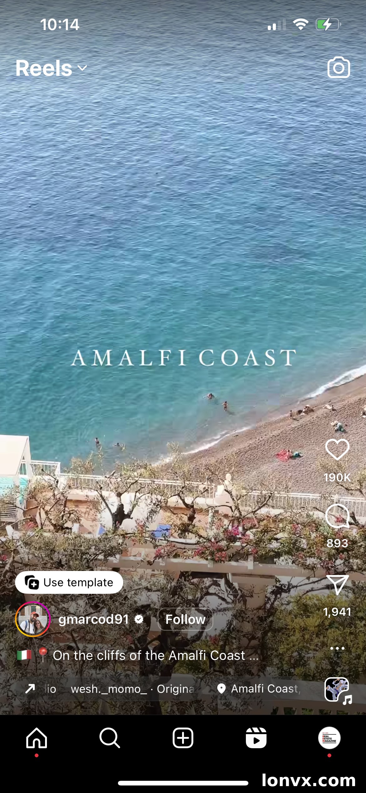 Dreamy Reel Template Example