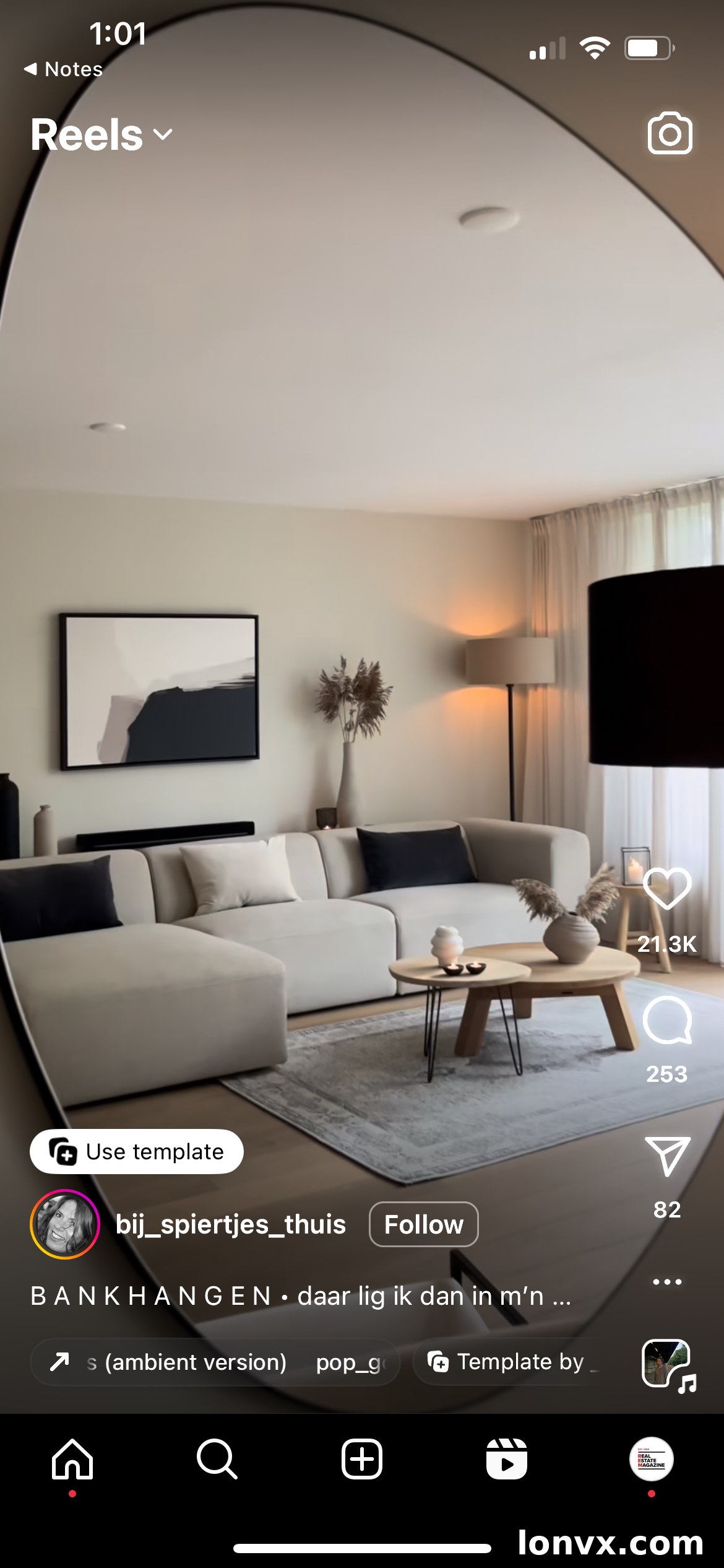 From all angles Reel trend example showcasing detailed room views