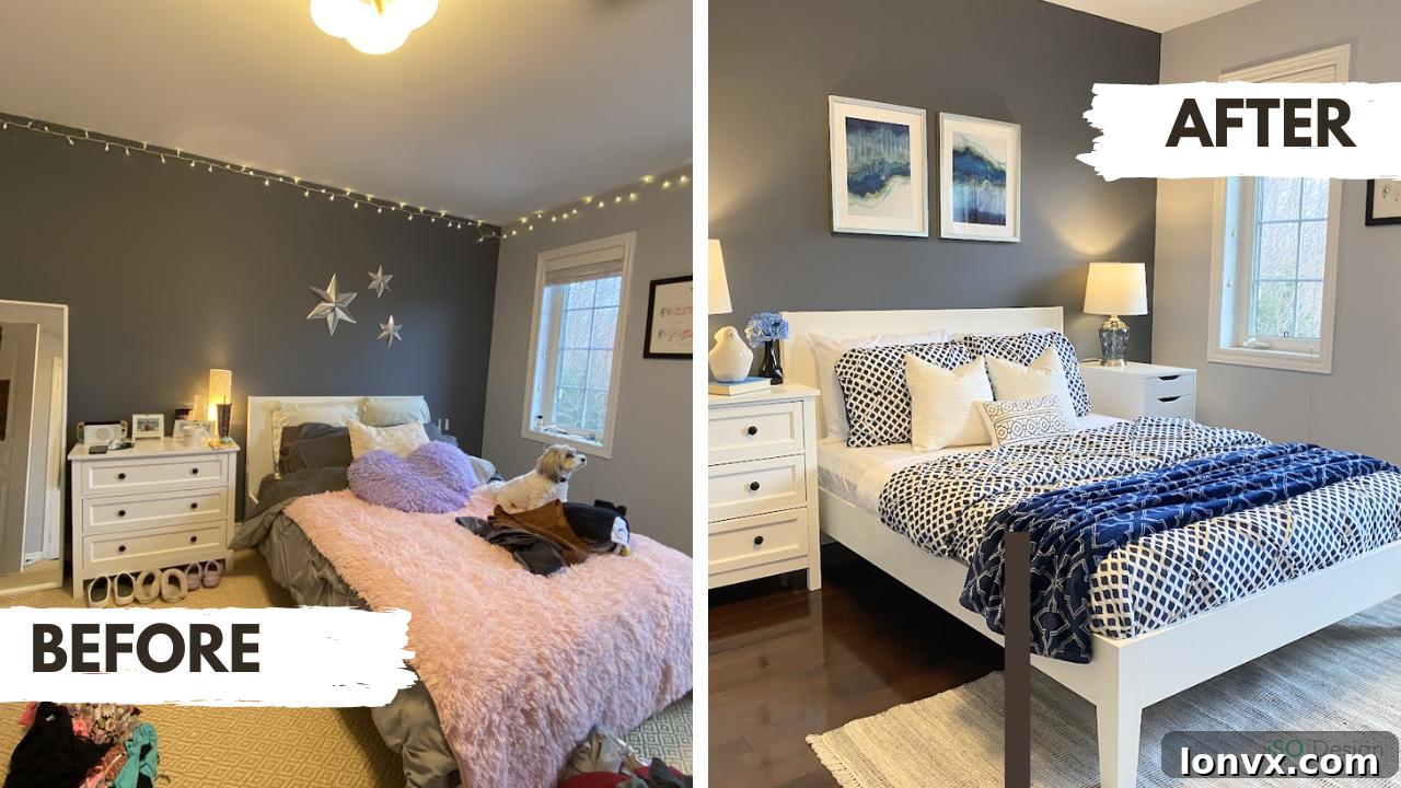 Decluttered living room example