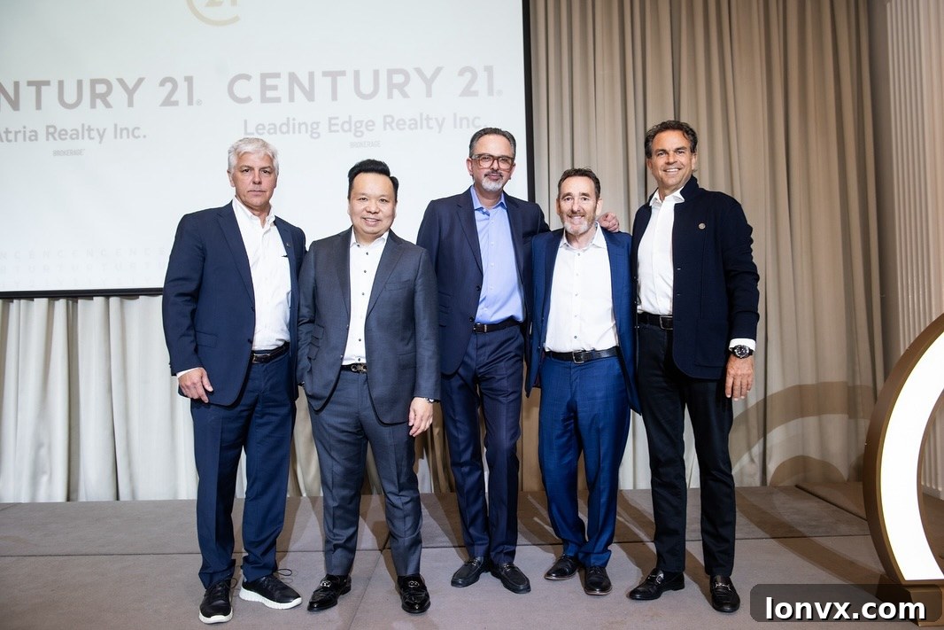 C21 Executive Vice President Todd Shyiak, C21 Atria Owner Stephen Chow, C21 Leading Edge owner Tasis Giannoukakis, C21 Leading Edge owner Paul Baron, C21 President and CEO Martin Charlwood