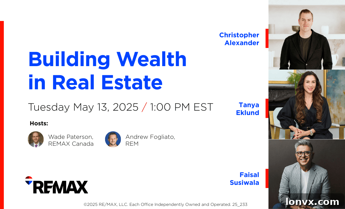 Three successful real estate professionals discussing wealth building strategies in a webinar setting.