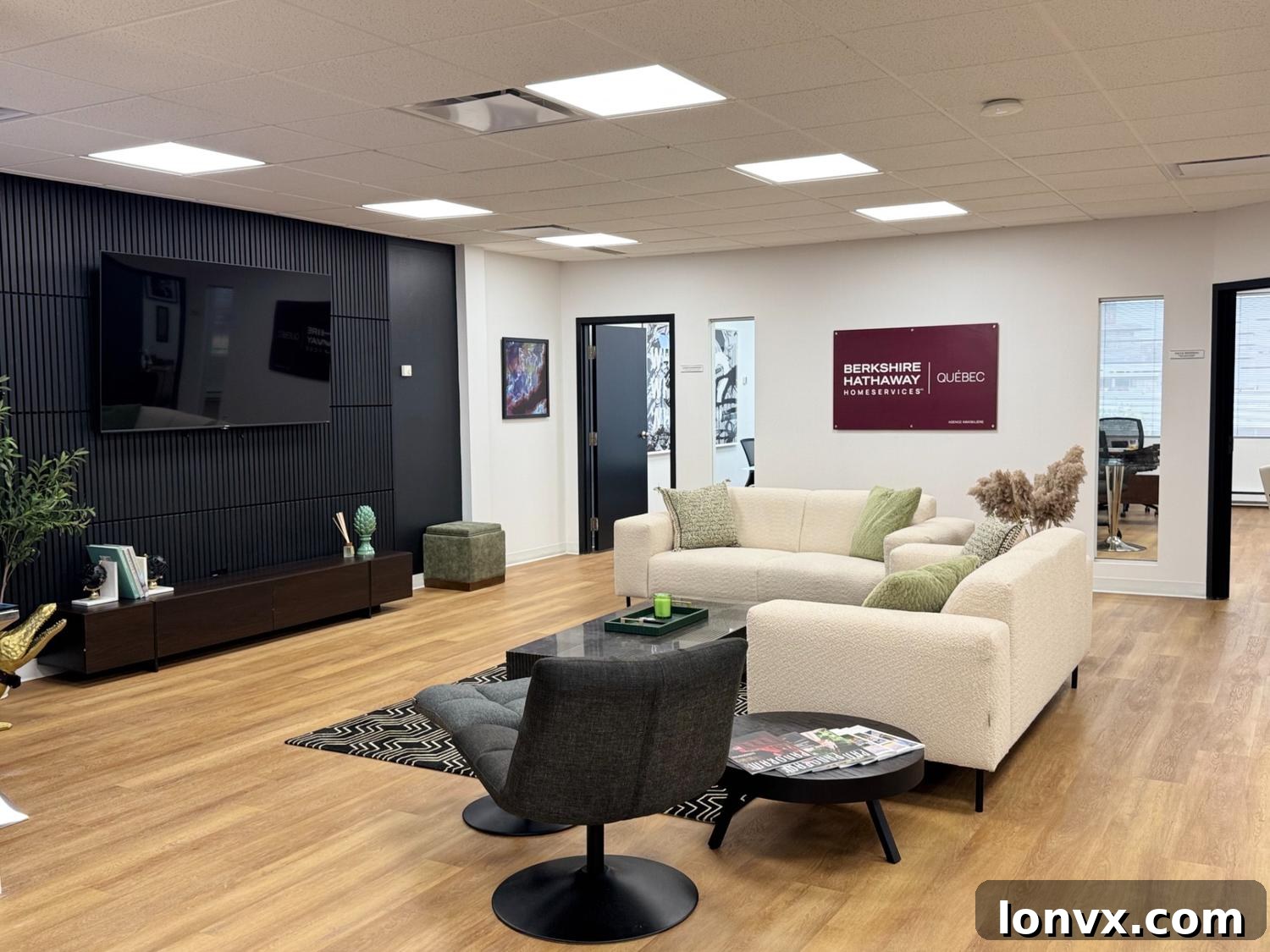 Berkshire Hathaway HomeServices Québec's new penthouse-style headquarters in Montreal.