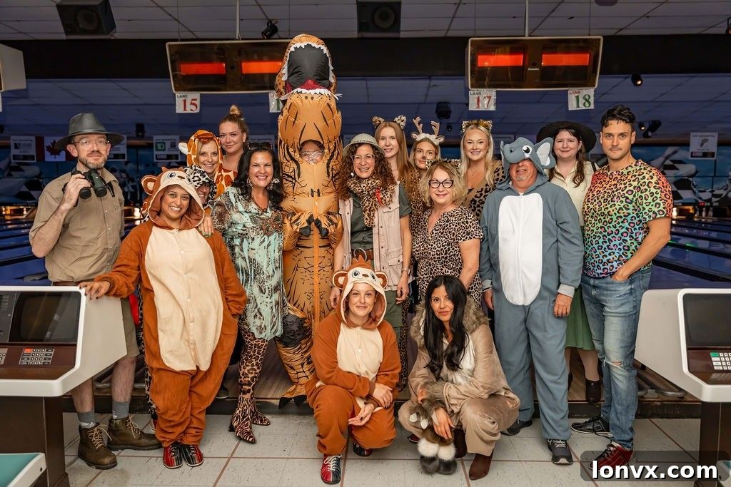 Participants at the Royal LePage Burloak Real Estate Services Charity Halloween Chili Bowl