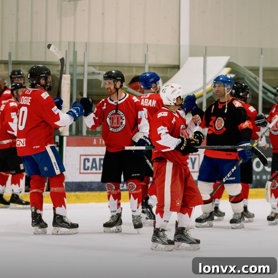 Cornerstone Association of Realtors team at the Hockey Helps the Homeless tournament